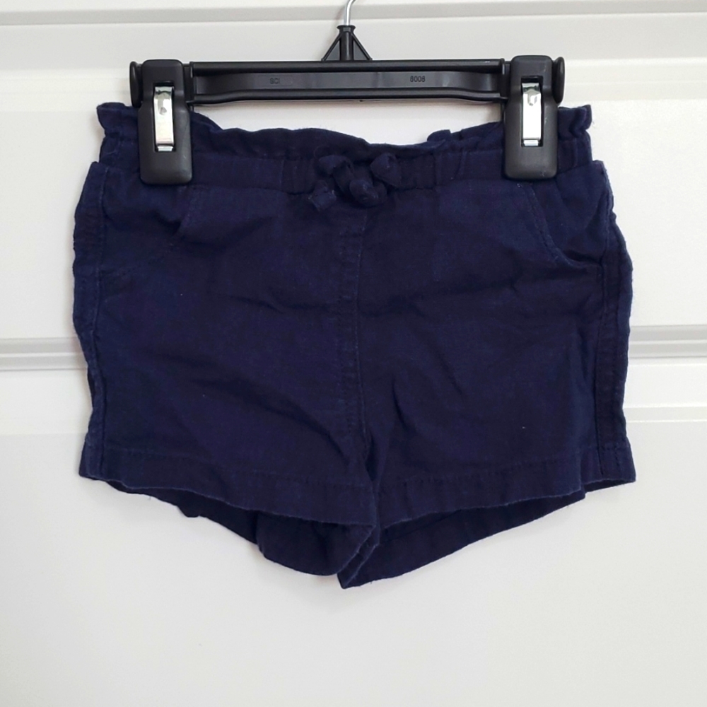 Old Navy Paper Bag Waist Linen Blend Pull on Shorts for Toddler Girl